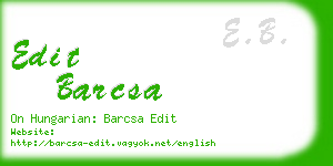 edit barcsa business card